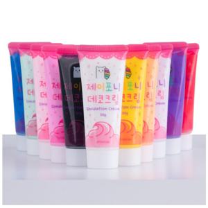 TEMU 데코덴 생크림 본드 12색상 모음 12종 깍지 증정 데코크림