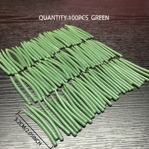 TEMU 100개 카프 & 굵은 낚시 훅용 안티탱글 고무 슬리브 - 헤비듀티 스냅 방지 커버, 송어, 파이크, 장어, 대ς, 미노우, 고등어, 청어, 대구, 장어, 농어, 로치, 스멜트, 숭어, 참치 호환 - 낚시용