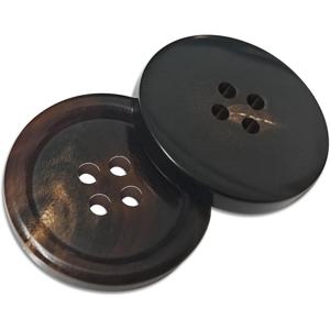 TEMU 실제 호른으로 만든 10개의 대형 버튼, 코트, , 슈트, 오버코트, 겨울 자켓에 수제로 수놓을 수 있으며 남성과 여성 모두에게 사용할 수 있습니다.