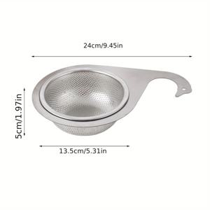 TEMU 스완 모양 주방 싱크대 거름망 - 201 스테인리스 스틸로 제작된 걸이형 배수대 랙 및 쓰레기 필터 바구니
