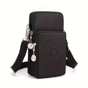 TEMU 새로운 여성용 크로스바디 폰백, 옥스포드 원단 미니 세로 손목가방 동전지갑 포함