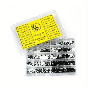 TEMU 1 상자 시계 크라운 방수 링 오링, 고무 멀티 모델 시계 씰 부품, 먼지방지 시계 수리 도구 C007