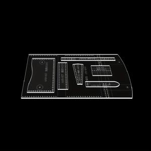 TEMU DIY 아크릴 템플릿 제작 패턴 - 캐주얼 미니 백팩용, 수제 숄더백 세부 재봉틀, DIY 동전 지갑 카드 홀더 백팩 디자인, 지갑 만들기 템플릿 세트