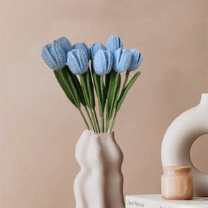 TEMU 4개 세트 크로셰 플로랄 인조 재스민 수제 크로셰 재스민 꽃 뜨개질 플로럴 홈 오피스 코티지 웨딩 데코, 생일, 발렌타인데이, 어버이날, 연인을 위한 완벽한 플로럴 선물, 봄꽃 장식