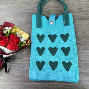 TEMU 미니 니트 휴대폰 가방 - 다용도 소형 크로스백, 키 및 립스틱 수납 가능. 데일리 출퇴근과 파티에 적합한 패션 핸드백. 어버이날 선물