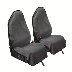 TEMU 운동, 러닝, 수영, 하이킹 후 차량 보호에 적합한 땀 흡수 타월 원단으로 제작된 1/2 세트의 차량 커버. 트럭, SUV, 지프와 호환 가능하며 설치가 용이하고 세탁기 사용 가능합니다.