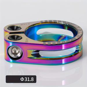 TEMU ENLEE 자전거 시트포스트 클램프 CNC 알루미늄 합금 헤비듀티 사이클링 안장 클램프 31.8mm/34.9mm 시트포스트 호환 - 산악자전거, 자전거, 안장 액세서리용