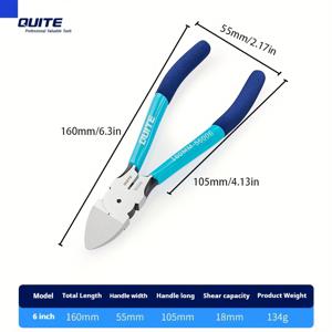 TEMU 전문가용 대각선 플라이어 - 내구성 강한 크롬 바나듐 스틸, 다기능 와이어 스트리퍼 및 커터, 전기 기술자 및 DIY 수리 도구에 적합