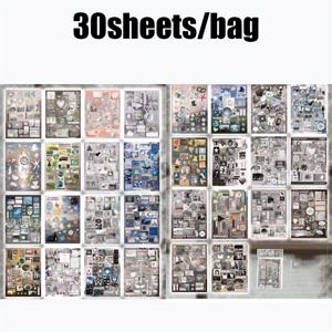 TEMU 1Book 스티커, 거울 조수기 절단 필름 스티커 책, 스크랩북 얇은 액세서리, 노트북 스티커 다중 장면 휴대폰 케이스 물컵 스티커, 사진 앨범 일기 장식 노트 패드 액세서리, 쓰레기 일기 스티커 아트 및 수제 장식 스티커, 스크랩북 얇은 스티커