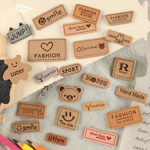 TEMU 22개 프린트 라벨, 상표, 의류 액세서리, DIY 패치, 신발, 모자, 가방, 액세서리, 영어 글자, 가죽 라벨, 천 스티커