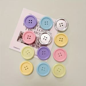 TEMU 12개 컬러풀 버튼 모양 냉장고 자석 - 스타일리시하고 생동감 넘치는 리프리지 매그네티