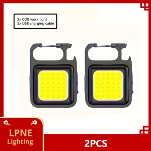 TEMU 1/2/3/4개 미니 LED 핸드헬드 플래시라이트, USB 충전식 COB 작업등, 4가지 모드 & 후크 포함 포켓 사이즈 키체인 라이트, 자석 백 디자인, 비상용, 가정용, 캠핑, 수리, 낚시, 미니 손전등, 긴급 조명, 캠핑 필수품, 슬림한 디자인, 내구성 강한 플래시라이트, 고휘도