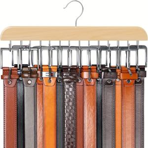 TEMU 14개 벨트 후크 행거, 최대 42개 벨트 수납 가능. 공간절약형 360도 회전 멀티 행거, 벨트, 속옷, 스카프 걸이에 적합. 캐비닛, 옷장, 침실 수납에 이상적