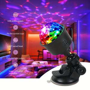 TEMU USB 플러그 DJ 앰비언트 조명, 파티 즐거움을 위한 완벽한 휴일 선물!