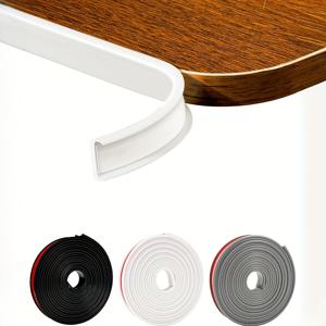 TEMU 10m 롤 자가 접착 U자형 모서리 보호대 - 접착제 불필요, 내구성 강한 PVC 코너 보호대, 가구, 선반, 카운터탑, 바닥 및 벽용 - 간편 설치, 투명 테두리 DIY 및 (목재 호환)