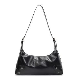 TEMU 여성용 대용량 레트로 리벳 & 메탈 스터드 핸드백 - 소프트 암홀/언더암 숄더백, 지퍼 클로저, 빈티지 토트백, 여행 및 일상 사용에 적합