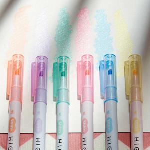 TEMU 6개입 반짝이 하이라이터 마커펜, 반짝이 하이라이터 펜, 반짝이 하이라이터 마커, 스파클링 노트 및 다이어리용, 학교 및 사무실용. 백투스쿨