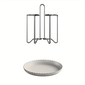 TEMU 304 스테인리스 컵홀더, 카운터탑용 드레인 수납랙, 나무형 커피/차잔 수납대, 거꾸로 사용하는 유리컵 건조대, 주방정리함, 모던한 키친액세서리, 공간절약형 오거나이저, 고품질강철, 튼튼한 구조, 카운터톱 정리대, 커피애호가를 위한|식기건조대|식기건조기