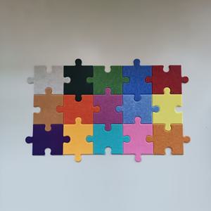 TEMU 3D 퍼즐 펠트 보드 메시지 보드 거실, 침실, 기숙사 사진 벽 스티커 벽 장식
