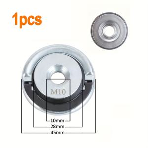 TEMU 각도 그라인더용 잠금 너트, 퀵 릴리스 클램핑 너트와 자체 잠금 와셔 특징, M10/M14/5/8-11 나사산의 스틸 잠금 메커니즘에 적합, 각도 그라인더용 내구성 있는 교체 부품