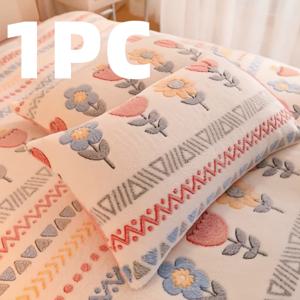 TEMU 다양한 사이즈로 제공되는 높은 무게 밀크 벨벳 베개 커버, 피부 친화적이고 따뜻하며 부드럽고 편안함, 장식용 긴 베개 커버, 베개 보호 커버, 홈 데코, 겨울에 완벽한 선택.