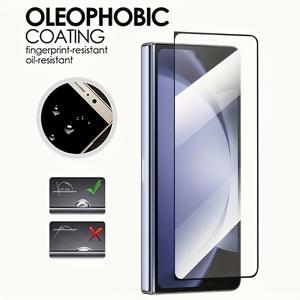 TEMU 삼성 갤럭시 Z 폴드 7/ZFOLD 6/ZFOLD 5/ZFOLD 4/ZFOLD 3/ZFOLD 2용 9H HD 강화유리 외부 스크린 보호필름 2개, 정밀 커팅 내구성 9H 경도