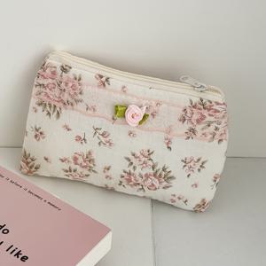 TEMU 프렌치 플로럴 동전 지갑, 간편하고 빈티지한 디자인으로, 높은 미적 감각과 넉넉한 용량을 특징으로 하여 휴대하기에 완벽합니다.
