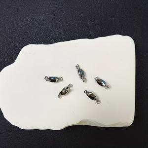 TEMU 목걸이 팔찌 클립, 구리 분리형 클립 컨버터, DIY 주얼리 제작용 안전한 랍스터 클로 잠금, 은색 광택 클립, 주얼리 액세서리용 - 개별 판매