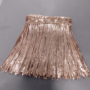 TEMU 2 야드/8m 우아한 반짝이는 스팽글 프린지 레이스 트림 - 골드/레드샴페인/실버 - 드레스, 가방, 홈 데코, 공예, 라틴 댄스 의상 및 홈 데코용 - 라틴 댄스 의상 및 무대복에 이상적, 스팽글 레이스 트림, 스팽글 레이스 트림