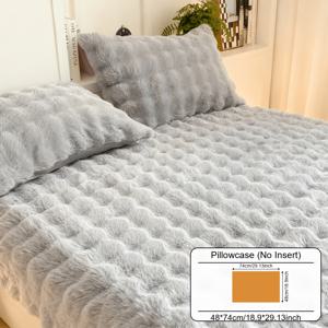 TEMU 2개 세트 솔리드 컬러 크림 스타일 플러시 베개커버, 겨울용 두꺼운 폭신함, 따뜻하고 피부 친화적, 부드럽고 털 빠짐 없음, 침실 침구/소파 장식/기숙사 인테리어용, 화이트/그레이/카키