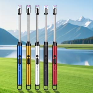 TEMU 5개입 Type-C USB 충전식 전자 가스레인지 점화기, 아연 합금 주방 점화봉, 충전식 리튬 배터리, 범용, 마그네슘 봉 없음, 가스 및 전기 스토브에 안전, 일상 요리 필수품