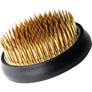 TEMU 1 꽃꽂이 개구리, 핀 캘리브레이터 및 청소 브러시 포함 - 라운드 - 꽃병 베이스 핀 꽃 예술 재료 꽃 고정기