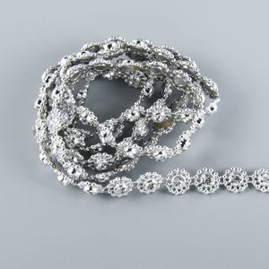TEMU 길이 90cm/35.47인치, 너비 1.0cm/0.39인치, ABS 플랫백 모조 진주와 0.5cm/0.2인치 라운드 라인스톤 체인, 웨딩 의상 케이크 장식용 레이스 트림