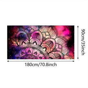 TEMU 수영 가운 빠른 흡수 목욕 타월 여성 스포츠 케이프 타월 해변 수영장 용품 컬러풀 플로럴 패턴 직사각형|스포츠타올