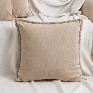 TEMU 모던한 인싸 스타일의 엣지 디자인의 단색 베개 커버, 거실 소파 및 사무실 쿠션에 적합.