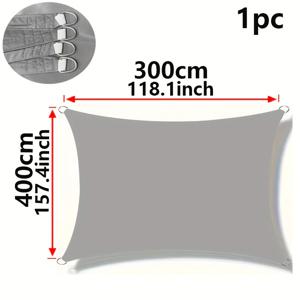 TEMU 정원 및 테라스, 직사각형 수영장 커버, 햇빛 가리개 세일에 적합한 야외용 햇빛 가리개 캐노피