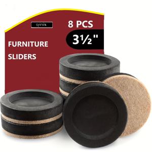 TEMU Syiniix 8개입 3 가구 슬라이더 (단단한 나무 바닥용) - 가구 이동 장치 - 단단한 표면용 강력 가구 이동 키트 - 펠트 슬라이더 - 간편하게 가구 이동