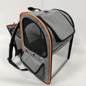 TEMU 접이식 고양이 백팩 캐리어, 작은 개를 위한 확장 가능한 애완동물 배낭, 휴대용 휴대가 편리한 강아지 여행용 백팩 통기성 메쉬, 야외 활동에 완벽