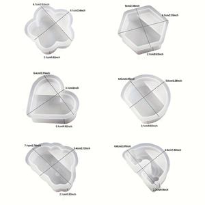 TEMU 6개 세트 사랑의 하트, 구름, 무지개, 꽃, 육각형, 반원, 다양한 모양의 창의적인 카드 홀더 실리콘 몰드 DIY 하트 모양 카드 홀더 만들기 석고 에폭시 수지 콘크리트 주조 몰드 사무실 데스크탑 장식 사랑의 하트 명함 홀더 메모 홀더 실리콘 몰드 석고 장식