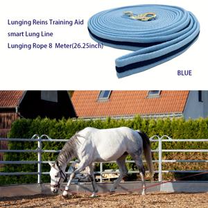 TEMU 8미터 말 리드로프, 튼튼한 장기용 끈, 말용품