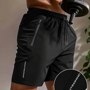 TEMU 남성용 스타일리시 운동 반바지, 트렌디한 핫팬츠, 남성용 런닝 반바지