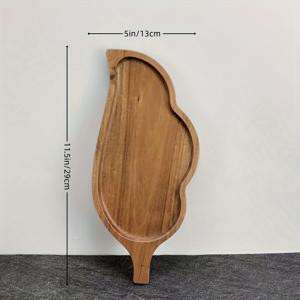 TEMU 일본 스타일의 우아한 디자인의 나무 서빙 트레이 1개. 음식을 서빙하기에 완벽합니다. 나무 접시는 오후 티, 커피, 스낵, 스시, 디저트에 이상적입니다. 스낵을 위한 소박한 디스플레이 트레이로도 사용할 수 있습니다.