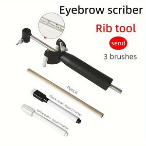 TEMU 휠 아이브로우 스크라이버, 시트 메탈 덴트 수리 도구, 데이터 복구 휠 아이브로우 와이어 평행 드로잉 라인 아티팩트