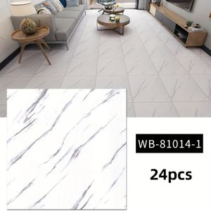 TEMU 12/24개 비닐 자체 접착식 바닥 타일, 벽 스티커, PVC 바닥 타일, 간편한 설치, 떼어내어 붙이는 방식, 거실, 주방, 욕실, 미끄럼 방지 바닥 타일, 11.8In*1.8In