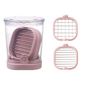 TEMU 1개 - 야채 과일 슬라이싱 컵, 다기능 커터, 보관용 컵 포함, 다이서 및 슬라이서, 스테인리스 슬라이싱 컵, 주방용품, 배터리 불필요