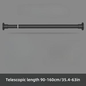 TEMU 드릴이 필요 없는 텔레스코픽 로드 1개. 강력한 중력 지지력을 위한 내장 스프링이 특징이며, 샤워 커튼, 건조대, 창문 장식, 로마식 로드 및 옷장 지지대에 적합합니다.