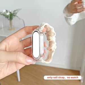 TEMU 1개 소프트 나일론 헤어링 밴드 - 샤오미 밴드 8/7/6/5/4/3 호환, NFC 버전, 통기성 좋은 탄력 스트랩 여성용 일상 착용, 피트니스 트래커 스트랩, 스마트워치 액세서리, 세련된 디자인, 가벼운 구조, 내구성 있는 나일론, 웨어러블 액세서리, 교체 밴드, 피트니스 애호가용