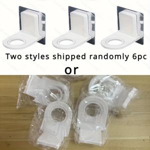 TEMU 6개입 무드릴 자가 접착 샴푸 거치대 - 샤워젤 후크 & 액체 비누 홀더 포함, 다기능 공간절약형 주방 및 욕실용 벽걸이 수납 선반, 샴푸, 컨디셔너, 바디워시, 후크