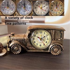 TEMU 빈티지 자동차 모형 알람 시계, 창의적인 레트로 디자인, 불규칙한 모양의 플라스틱 프레임, 수동 꺼짐, AA 배터리 구동 (포함되지 않음), 학생 및 홈 데코를 위한 이상적인 선물, 귀여운 알람 시계