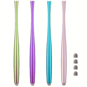 TEMU 스타일리시한 순수한 색상의 플라스틱 터치 펜, 애플 아이패드 4, 삼성, 스마트폰 및 태블릿과 호환 가능, 터치 스크린 캐패시브 호환 가능, 배터리 없음, 전자 부품이나 모더보드 포함 없음